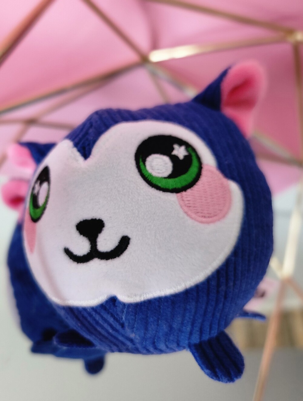 Squeezamals Blue/White Mini Kitten Plush Stuffed Animal